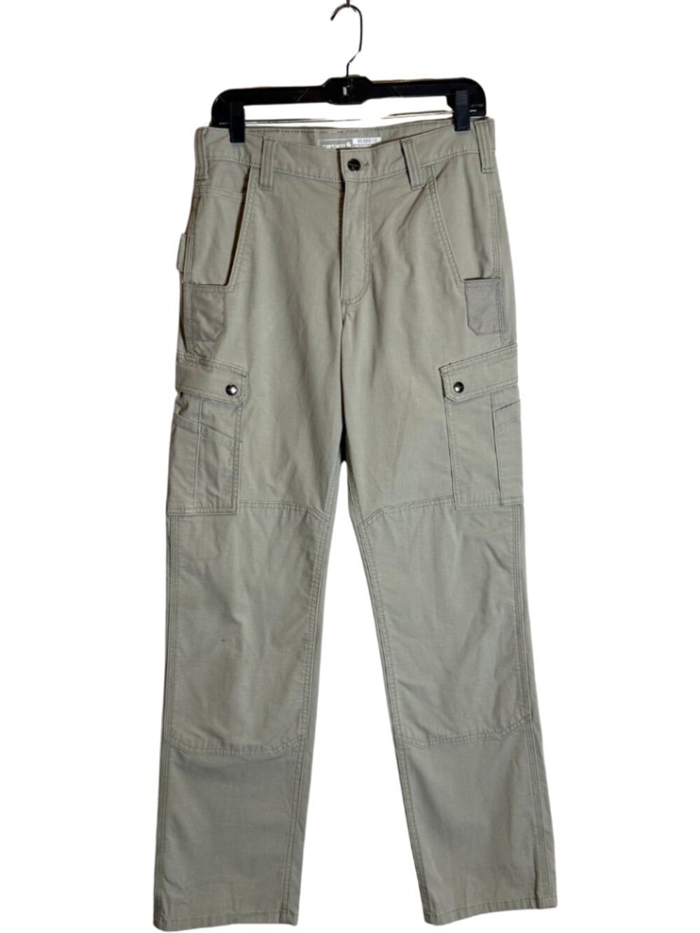 Carhartt Relaxed Straight Ripstop Double-Front Cargo Pant Mens 30x34 Green Faded